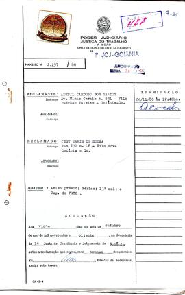 Reclamação Trabalhista 2157/1980