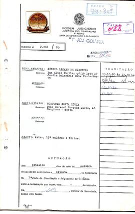 Reclamação Trabalhista 2006/1980