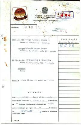 Reclamação Trabalhista 1342/1981