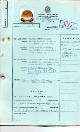 Reclamação Trabalhista 507/1978