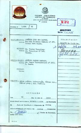 Reclamação Trabalhista 1000/1978