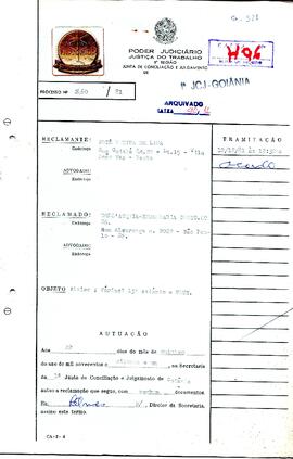 Reclamação Trabalhista 2460/1981