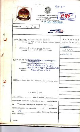 Reclamação Trabalhista 346/1981