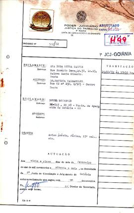Reclamação Trabalhista 502/1982
