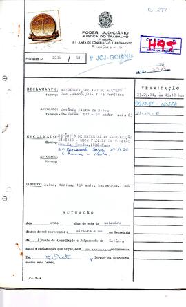 Reclamação Trabalhista 2038/1981