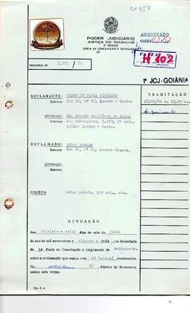 Reclamação Trabalhista 1773/1982
