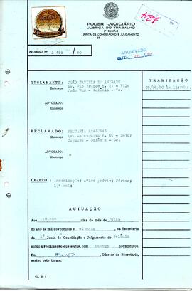 Reclamação Trabalhista 1488/1980