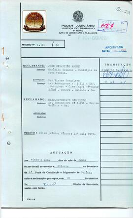 Reclamação Trabalhista 1371/1980