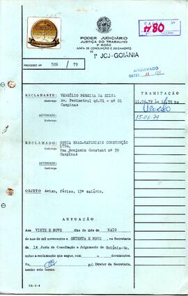 Reclamação Trabalhista 926/1979