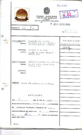 Reclamação Trabalhista 958/1981