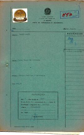 Reclamação Trabalhista 753/1972