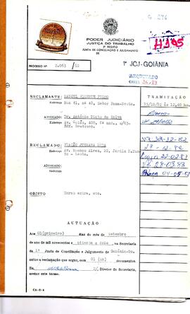 Reclamação Trabalhista 2063/1982