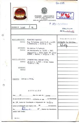 Reclamação Trabalhista 1421/1981