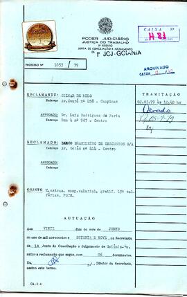Reclamação Trabalhista 1053/1979