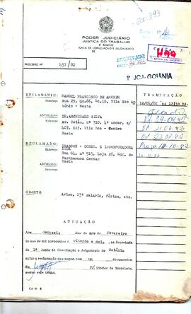 Reclamação Trabalhista 457/1982