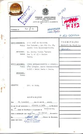 Reclamação Trabalhista 842/1983