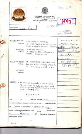 Reclamação Trabalhista 1318/1981