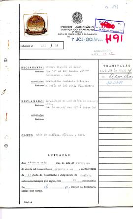Reclamação Trabalhista 523/1981