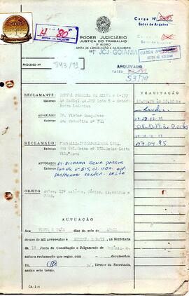 Reclamação Trabalhista 743/1979