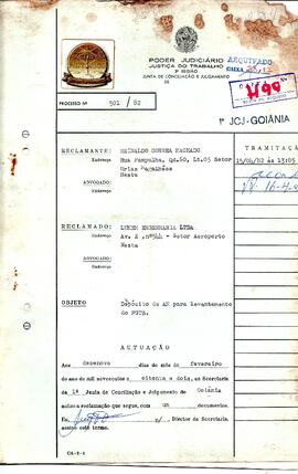 Reclamação Trabalhista 501/1982