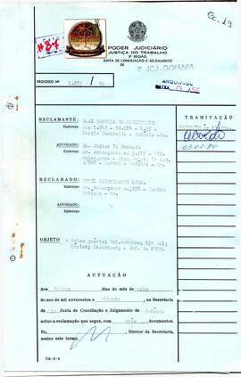 Reclamação Trabalhista 1185/1980