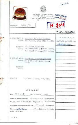 Reclamação Trabalhista 1672/1982