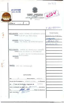 Reclamação Trabalhista 2916/1983