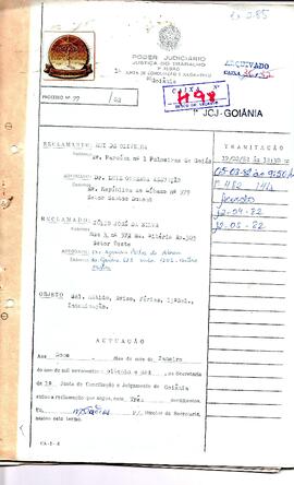 Reclamação Trabalhista 77/1982