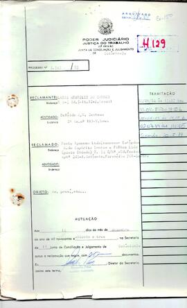 Reclamação Trabalhista 3543/1983