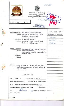 Reclamação Trabalhista 569/1981