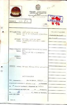 Reclamação Trabalhista 2393/1981