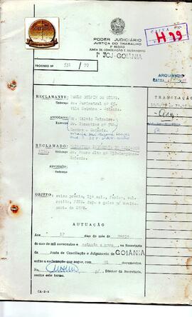 Reclamação Trabalhista 531/1979