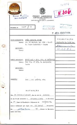 Reclamação Trabalhista 2477/1982