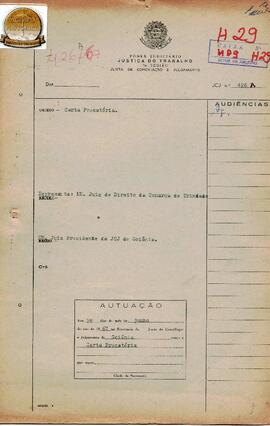 Carta Precatória 426/1967 A