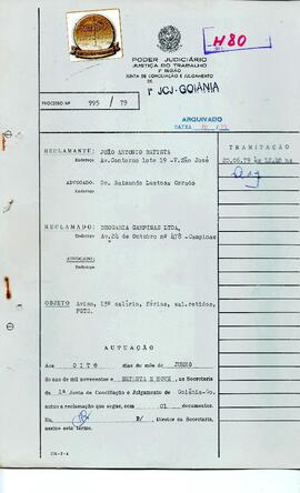 Reclamação Trabalhista 995/1979