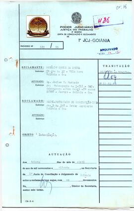Reclamação Trabalhista 885/1980