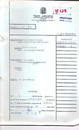 Reclamação Trabalhista 3416/1983
