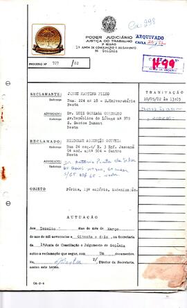 Reclamação Trabalhista 707/1982