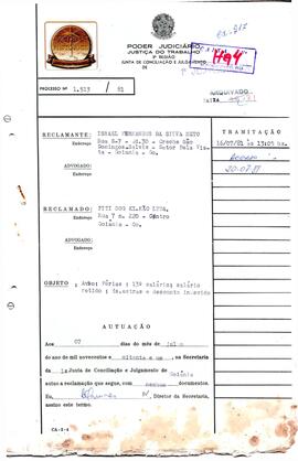 Reclamação Trabalhista 1513/1981
