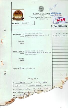 Reclamação Trabalhista 574/1982