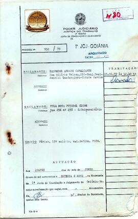 Reclamação Trabalhista 952/1979