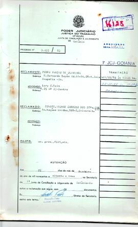 Reclamação Trabalhista 3433/1983