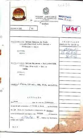 Reclamação Trabalhista 395/1982