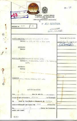 Reclamação Trabalhista 1799/1980