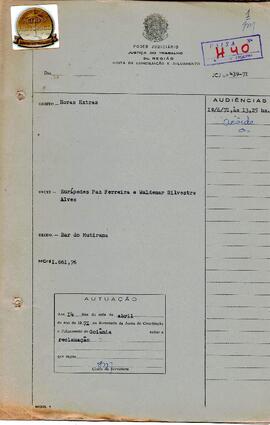 Reclamação Trabalhista 439/1971