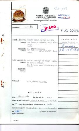 Reclamação Trabalhista 1053/1982