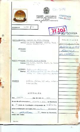Reclamação Trabalhista 1292/1982