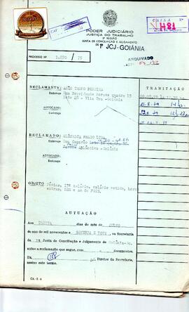 Reclamação Trabalhista 1290/1979