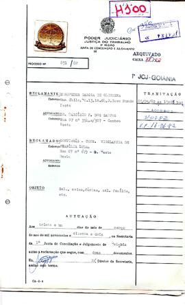 Reclamação Trabalhista 831/1982