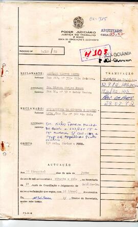 Reclamação Trabalhista 1540/1982